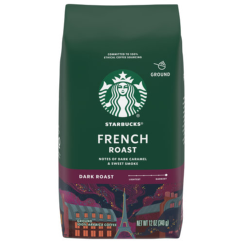 Starbucks Coffee, Ground, Dark Roast, French Roast