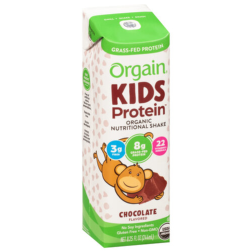 Orgain Nutritional Shake, Organic, Chocolate Flavored