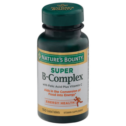 Nature's Bounty Vitamin B-Complex, Super, Coated Tablets
