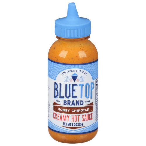 Blue Top Brand Hot Sauce, Creamy, Honey Chipotle