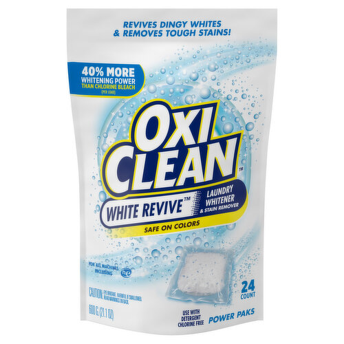 OxiClean Laundry Whitener + Stain Remover, Power Paks