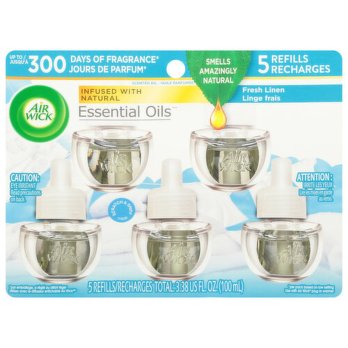 Air Wick Scented Oil Refills, Fresh Linen