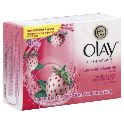 Olay Soap, Cooling White Strawberry & Mint