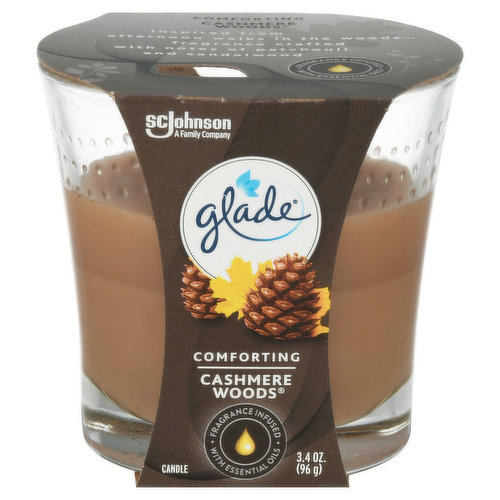 Glade Candle, Cashmere Woods, Comforting