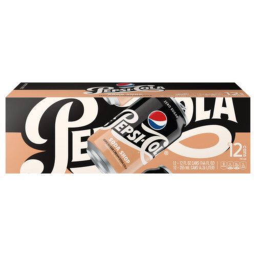 Pepsi-Cola Cola, Zero Sugar, Cream Soda