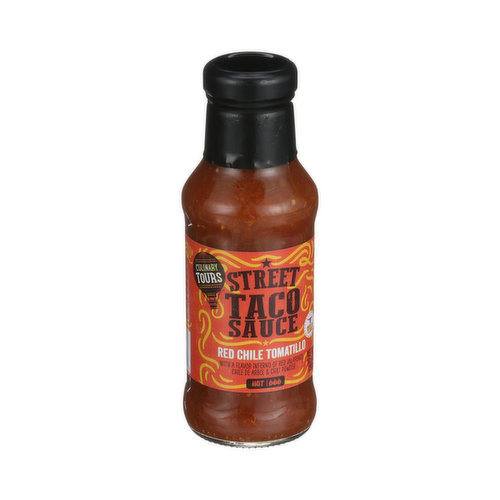 Culinary Tours Hot Red Chile Tomatillo Street Taco Sauce