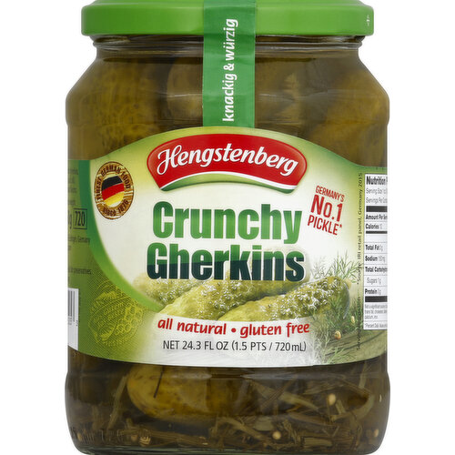 Hengstenberg Gherkins, Crunchy, Bavarian Style