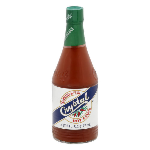 Louisiana Brand Hot Sauce, Garlic Lovers Hot Sauce, 6 FL OZ Glass Bottle  (Pack of 6)