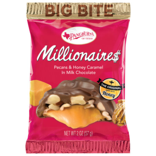 Pangburn's Millionaires, Pecans & Honey Caramel, Big Bite