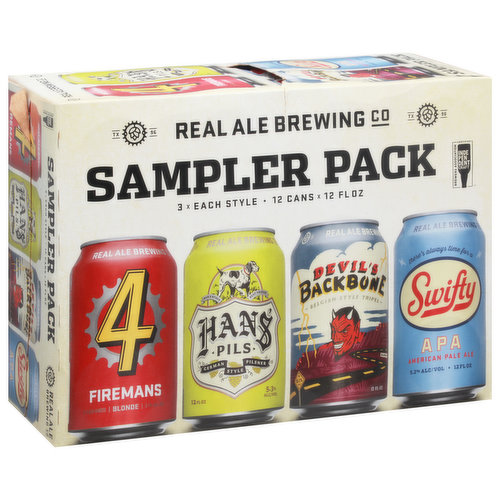 Real Ale Brewing Co Beer, Sampler Pack