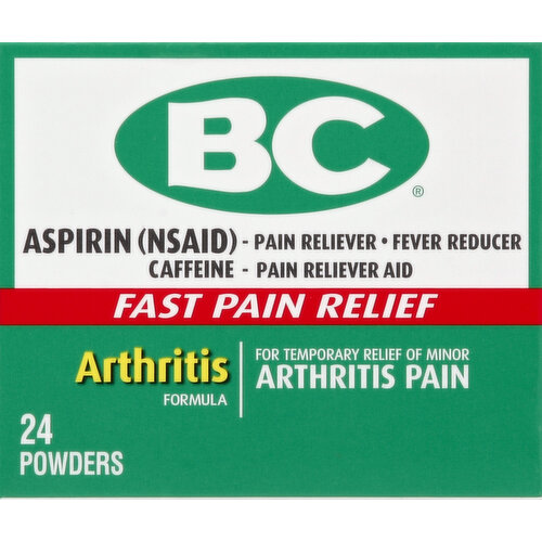 B&C Pain Reliever - Fever Reducer, Arthritis Formula, Powders