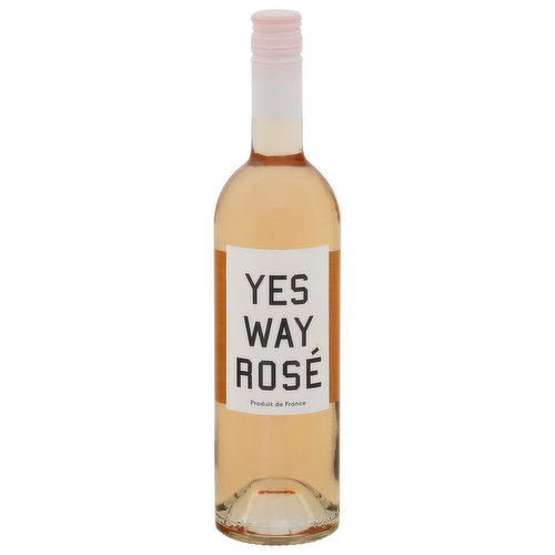 Yes Way Rose is a refreshing rose with a modern sensibility. It was created by two best friends whose mission is to spread humor, love, and positive. From the south of France, this dry pink wine pairs with food beautifully. Drink chilled and enjoy the endless versatility. 2018 rose wine. Contains sulfites. www.yeswayrose.com. Facebook. Twitter. Instagram. (at)yeswayrose. Please recycle this bottle. 12.5% alc. by vol. Product of France.