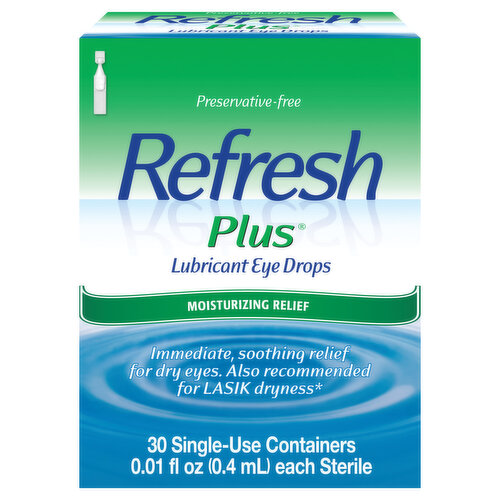 Refresh Lubricant Eye Drops, Moisturizing Relief