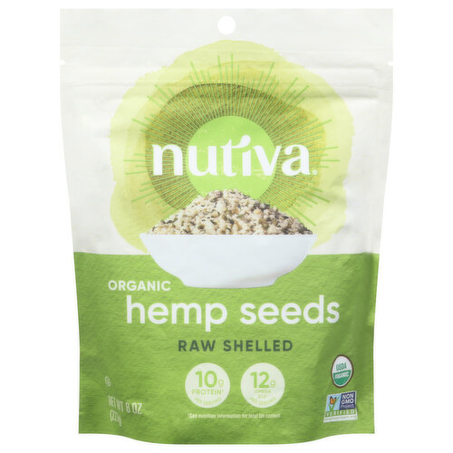 Nutiva Hemp Seeds, Raw Shelled, Organic