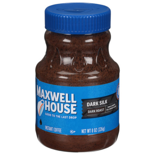 Maxwell House Instant Coffee, Dark Roast, Dark Silk