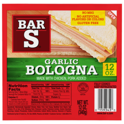 Bar S Garlic Bologna