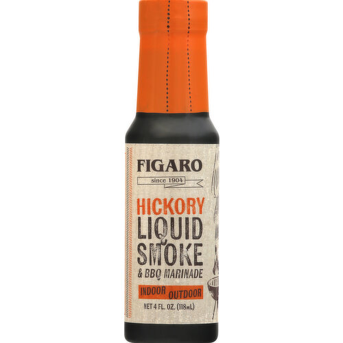 Figaro Liquid Smoke & BBQ Marinade, Hickory