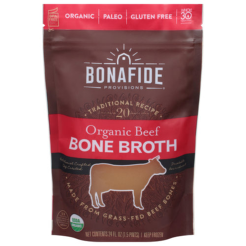 Bonafide Provisions Bone Broth, Organic, Beef