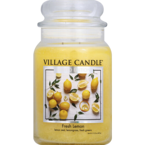 Village Candle Candle, Fresh Lemon, Limited Edition