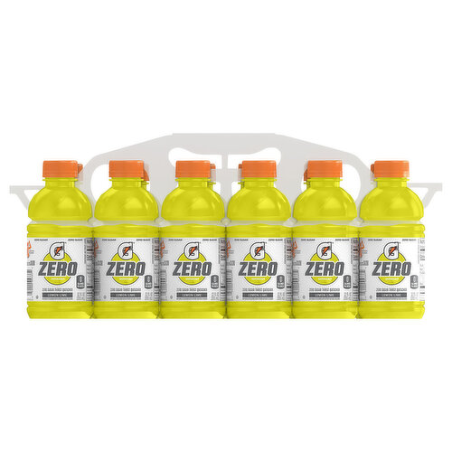 Gatorade Thirst Quencher, Zero Sugar, Lemon Lime, 12 Pack