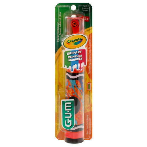 GUM Toothbrush, Power, Soft, 3+