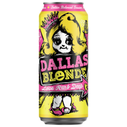 Deep Ellum Brewing Co. Beer, Dallas Blonde