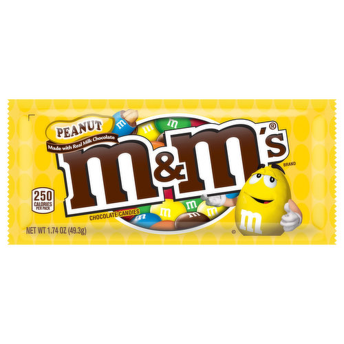 M&M's Holiday Peanut Chocolate Share Size Candy Pack, 3.27 oz