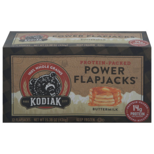 Kodiak Power Flapjacks, Protein-Packed, Buttermilk