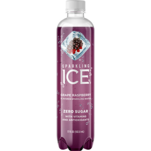 Sparkling Ice Sparkling Water, Zero Sugar, Grape Raspberry Flavored