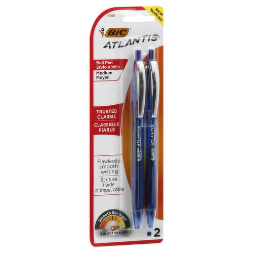 ATLANTZ:Bic stylo bille Atlantis Classic, noir