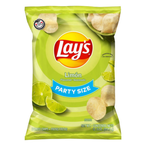 Lay's Potato Chips, Limon Flavored, Party Size