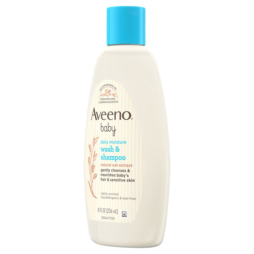 Aveeno Wash & Shampoo, Daily Moisture, Natural Oat Extract - Brookshire's