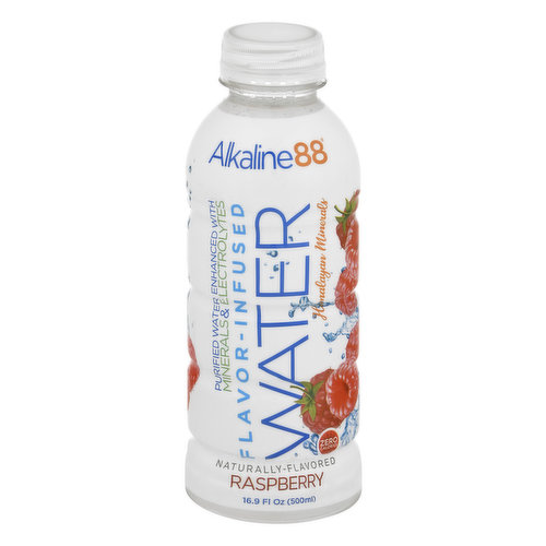 Alkaline88 Purified Water, Raspberry, Himalayan Minerals