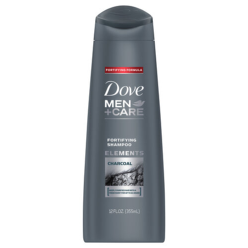 Dove Shampoo, Fortifying, Elements, Charcoal