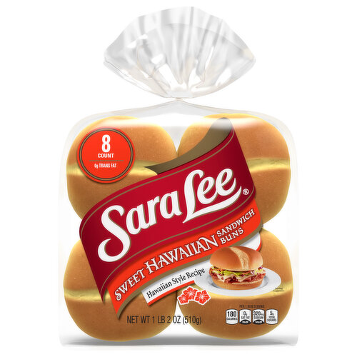 Sara Lee Sandwich Buns, Sweet Hawaiian - FRESH by Brookshire's