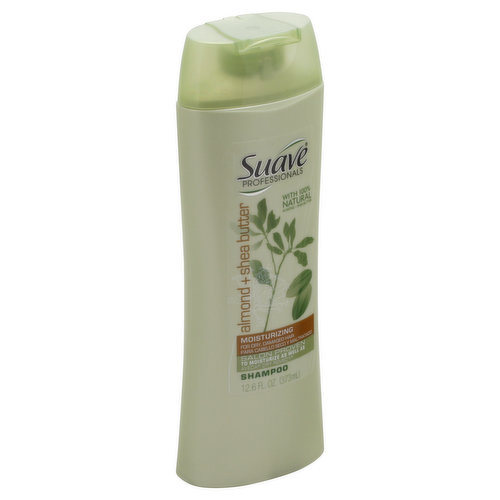 Suave Shampoo, Moisturizing, Almond + Shea Butter