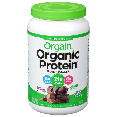 Orgain Protein Powder, Creamy Chocolate Fudge Flavored