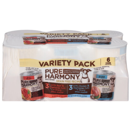 Pure Harmony Dog Food, Super Premium, Chicken, Barley & Pea Recipe