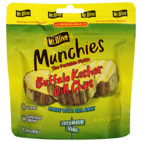 Mt Olive Pickles, Buffalo Kosher Dill Chips