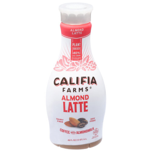 Califia Farms Coffee, with Almondmilk, Almond Latte, Plant Based