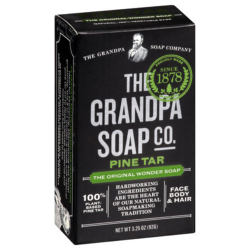 The Grandpa Soap Co. Soap, The Original Wonder, Pine Tar