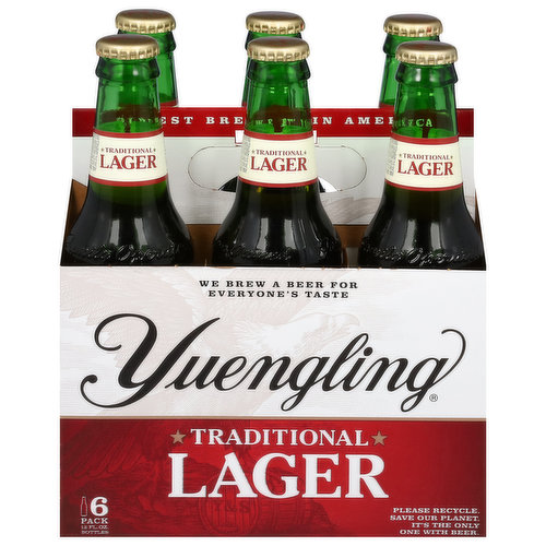 Yuengling Beer, Traditional Lager, 6 Pack