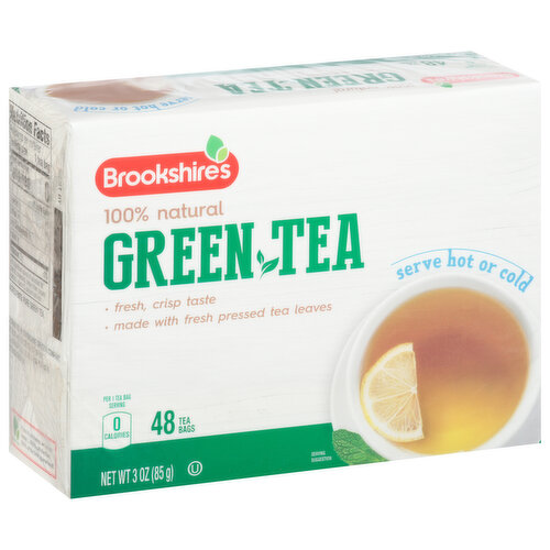 Brookshire's Green Tea, 100% Natural, Bags