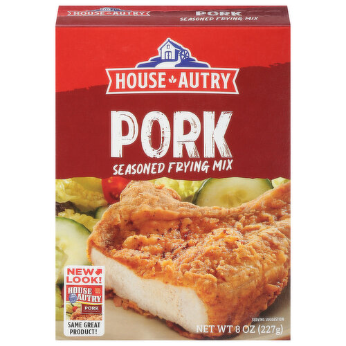 House-Autry Frying Mix, Seasoned, Pork