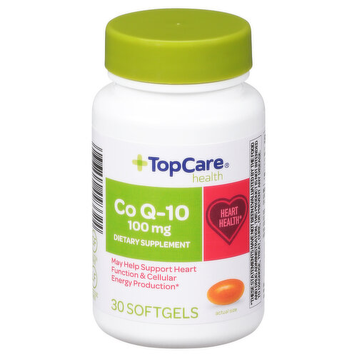 TopCare Co Q-10, 100 mg, Softgels