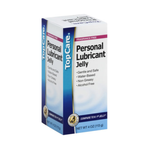 Topcare Personal Lubricant, Fragrance Free, Jelly - Water Based