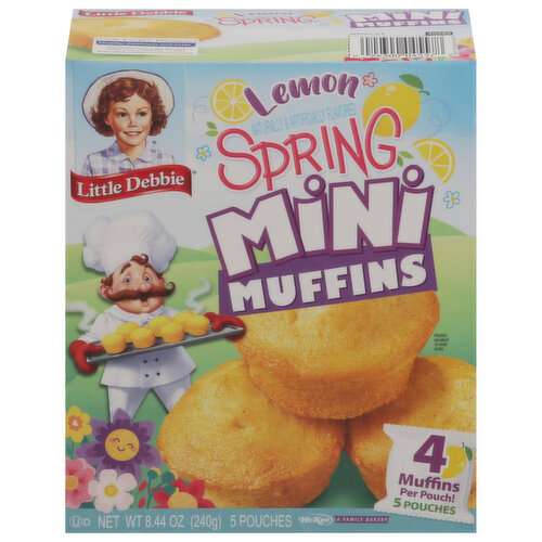 Little Debbie Muffins, Lemon, Mini, Spring