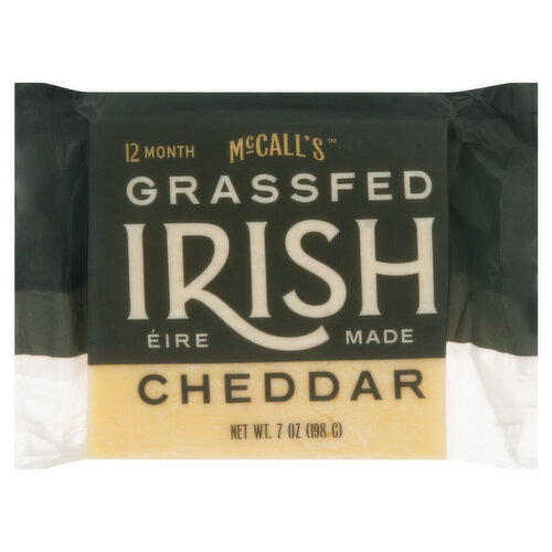 McCall's Cheese, Cheddar, Irish, Grassfed