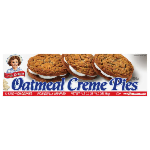 Little Debbie Sandwich Cookies, Oatmeal Creme Pies