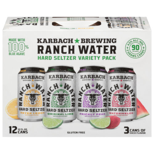 Karbach Hard Seltzer, Ranch Water, Variety Pack